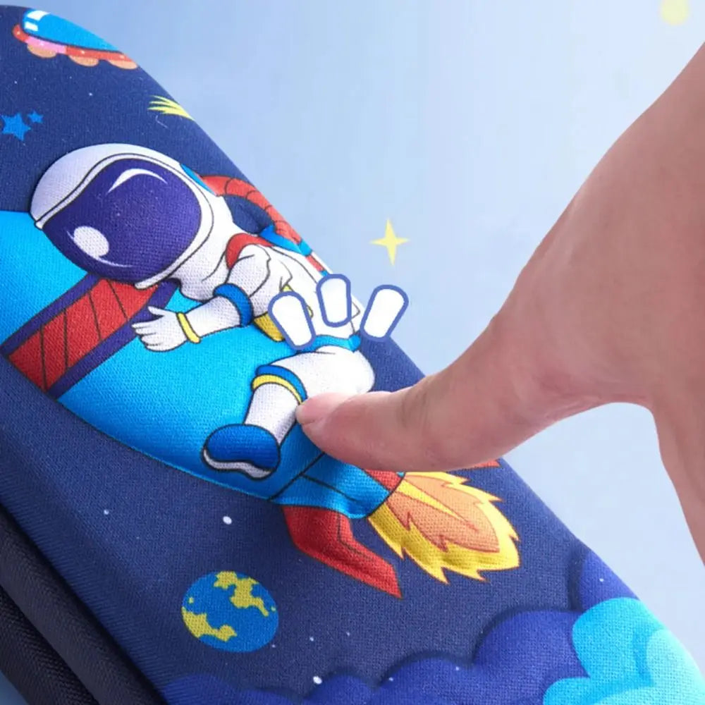 3D EVA Federmäppchen mit doppelter Schicht und großer Kapazität – Cartoon-Wasserdichte Stiftebox für Mädchen und Jungen – Kreative Aufbewahrungsbox für Stifte – Niedliches Schüleretui