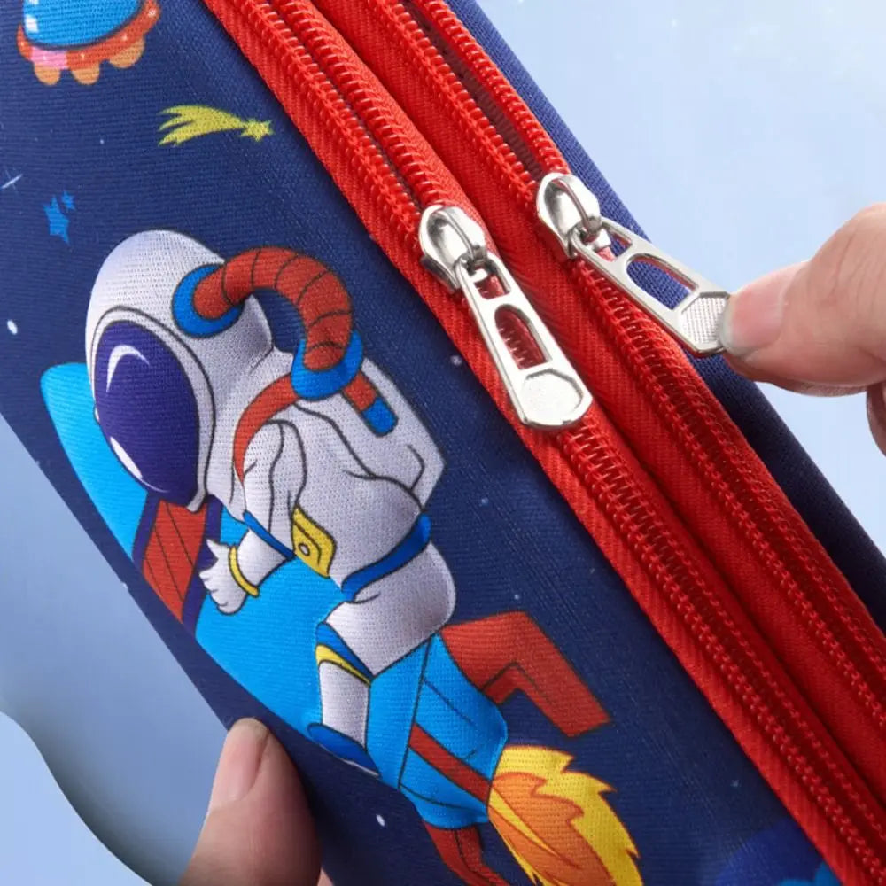 3D EVA Federmäppchen mit doppelter Schicht und großer Kapazität – Cartoon-Wasserdichte Stiftebox für Mädchen und Jungen – Kreative Aufbewahrungsbox für Stifte – Niedliches Schüleretui