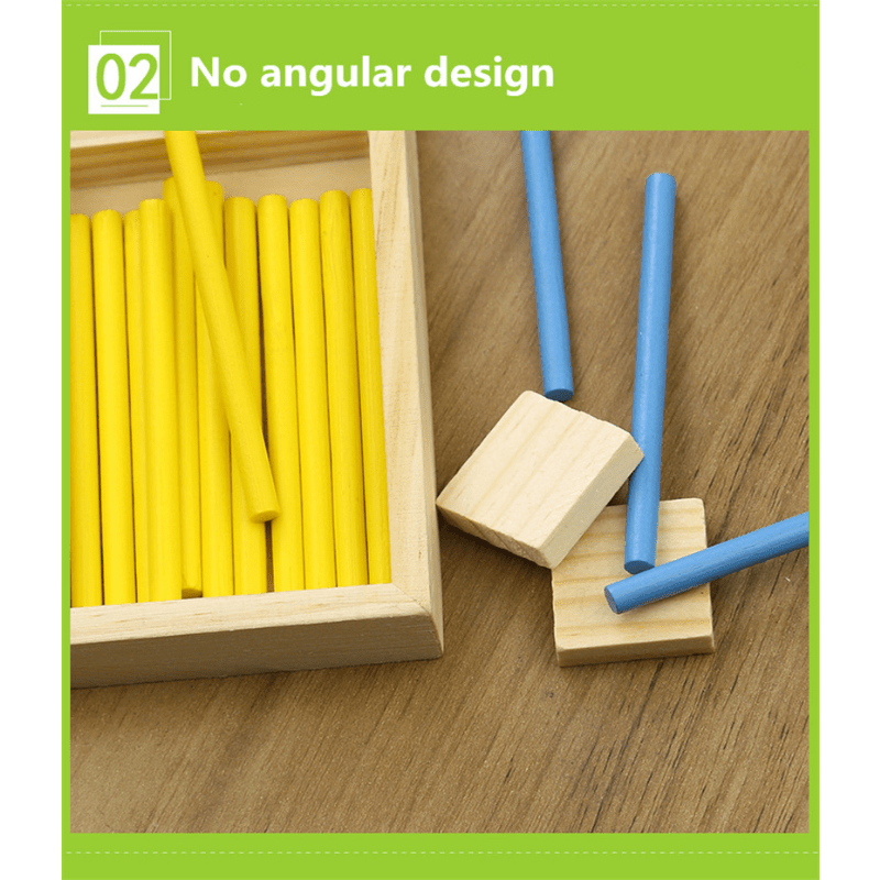 Maths Teaching Aid: Wooden Digital Sticks for Kids to Learn Mathematics Easily!, Halloween, Christmas, and Thanksgiving Day gift