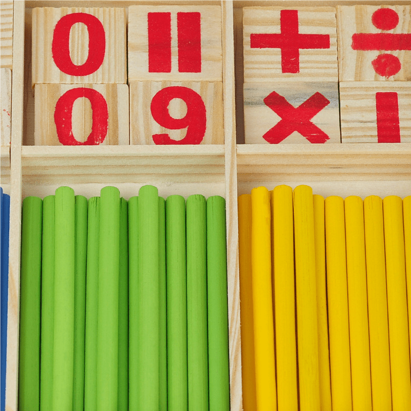 Maths Teaching Aid: Wooden Digital Sticks for Kids to Learn Mathematics Easily!, Halloween, Christmas, and Thanksgiving Day gift