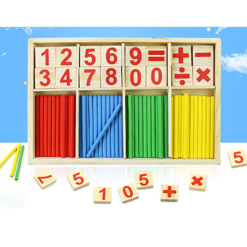 Maths Teaching Aid: Wooden Digital Sticks for Kids to Learn Mathematics Easily!, Halloween, Christmas, and Thanksgiving Day gift