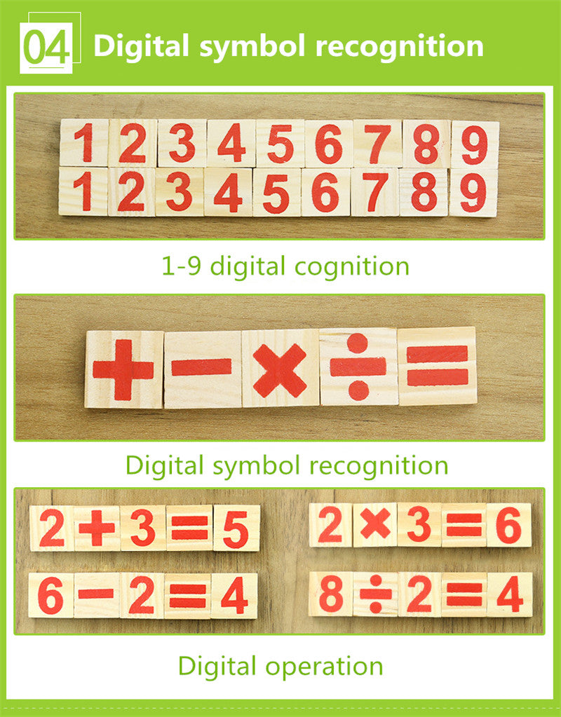 Maths Teaching Aid: Wooden Digital Sticks for Kids to Learn Mathematics Easily!, Halloween, Christmas, and Thanksgiving Day gift