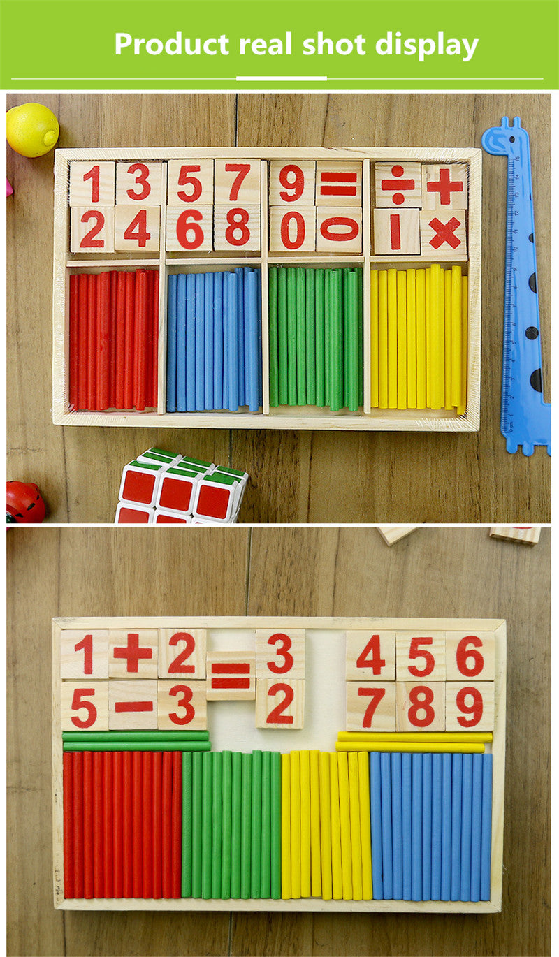 Maths Teaching Aid: Wooden Digital Sticks for Kids to Learn Mathematics Easily!, Halloween, Christmas, and Thanksgiving Day gift
