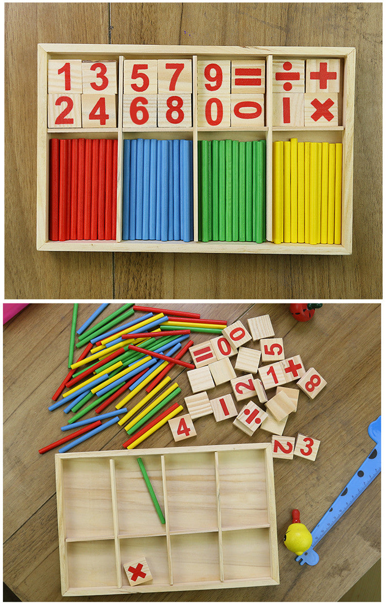 Maths Teaching Aid: Wooden Digital Sticks for Kids to Learn Mathematics Easily!, Halloween, Christmas, and Thanksgiving Day gift