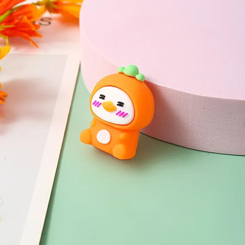 Bleistiftspitzer für Schüler, kawaii Cartoon-Tier- und Frucht-Design, niedlicher Anspitzer für Kinder, tolles Schulmaterial."