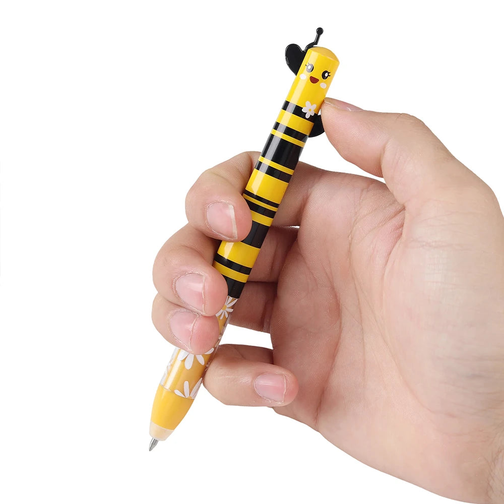6/12 Stück Set – 2-in-1 Kreative Gelstifte mit Cartoon-Tieren – Löwe, Panda – Radierbare Gelstifte 0,5 mm zum Schreiben – Schulbedarf Großhandel