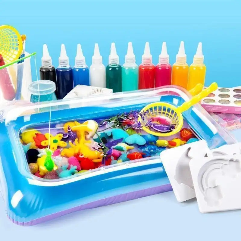 Magic Water Elf Toy Kit Handmade Water Toy DIY Fairy Magic Water Elf Animal Mold Birthday Christmas Gifts for Kids Party Favors