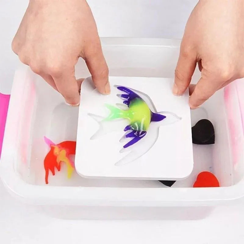 Magic Water Elf Toy Kit Handmade Water Toy DIY Fairy Magic Water Elf Animal Mold Birthday Christmas Gifts for Kids Party Favors