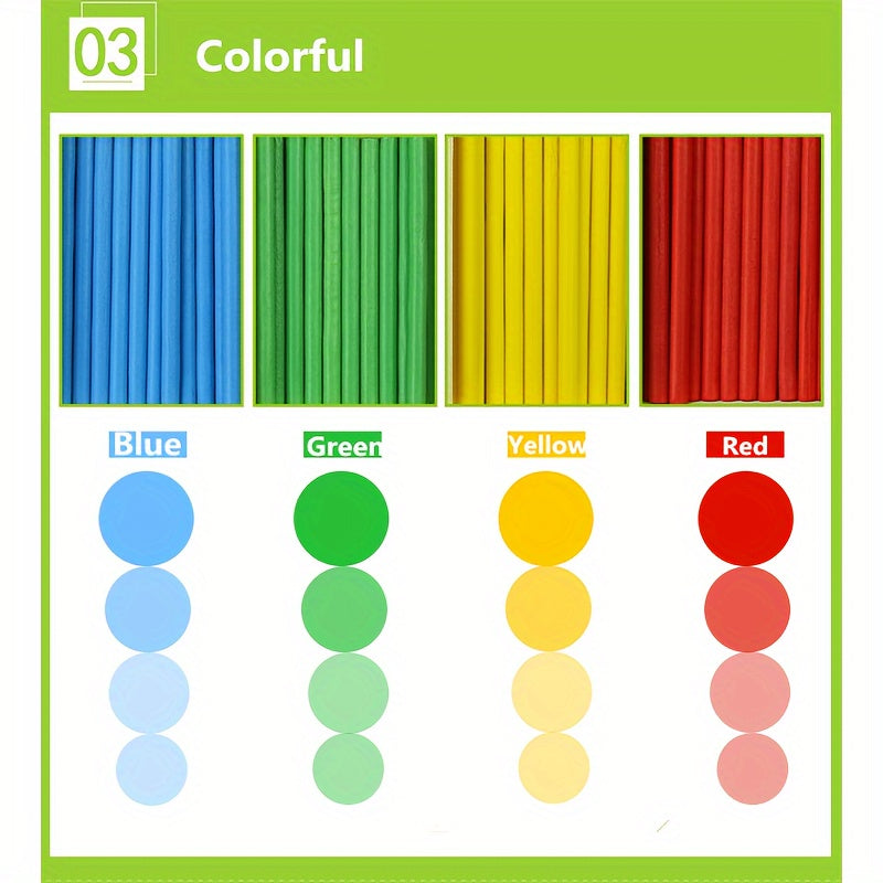 Maths Teaching Aid: Wooden Digital Sticks for Kids to Learn Mathematics Easily!, Halloween, Christmas, and Thanksgiving Day gift