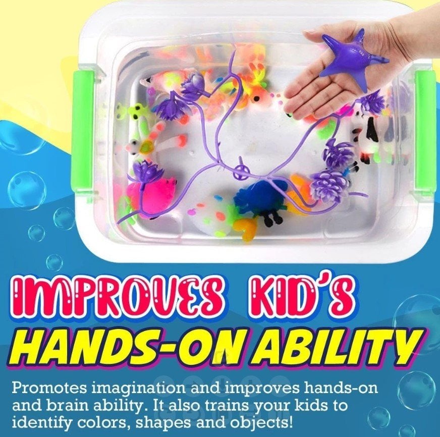 Magic Water Elf Toy Kit Handmade Water Toy DIY Fairy Magic Water Elf Animal Mold Birthday Christmas Gifts for Kids Party Favors